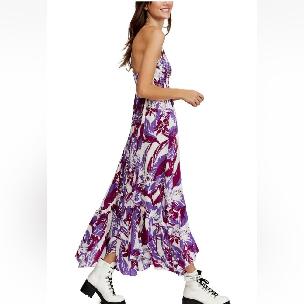 Free People Heat Wave Printed Maxi Dress XS